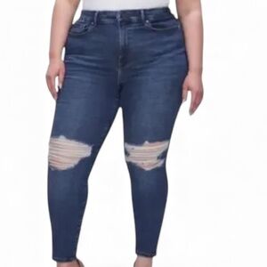 GOOD AMERICAN Always Fits Good Legs Skinny Jeans in Indigo450